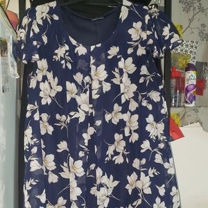 Navy blue  baby doll dress